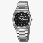 SKMEI 2420 Unisex Analog Quartz Day-Date Watch - Silver/Black - Image 3