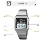 SKMEI 2450 - Classic Retro Digital Watch - Silver - Image 6