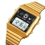 SKMEI - 2450 - Classic Retro Digital Watch - Gold