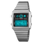 SKMEI 2450 - Classic Retro Digital Watch - Silver - Image 5