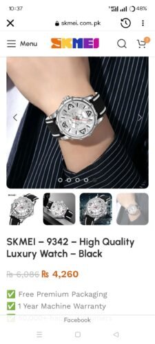 SKMEI 9342 Racing Analog Quartz Sports Watch - Black photo review