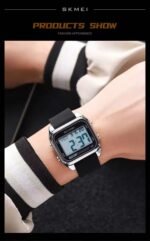 Skmei - 2496 - Digital LED Waterproof Watch - Silver/Black - Image 3