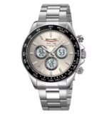 SKMEI - 2505 - Electronic Quartz Dual Display Watch - Silver/Grey-Steel - Image 2