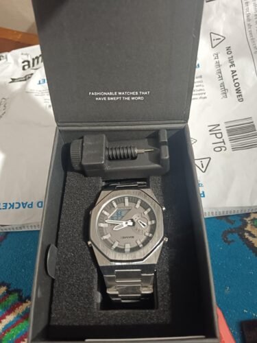 Skmei - 1816 - Dual Display luminous waterproofs 50+ timezone - Silver/Black photo review