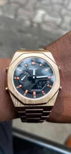 Skmei - 1816 - Dual Display luminous waterproofs 50+ timezone - RoseGold/White photo review