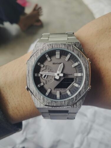 Skmei - 1816 - Dual Display luminous waterproofs 50+ timezone - Silver/Black photo review