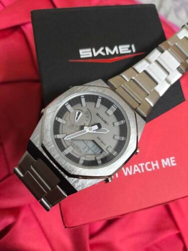 Skmei - 1816 - Dual Display luminous waterproofs 50+ timezone - Silver/Black photo review