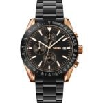 SKMEI - 9253 - Elite Chronograph Watch - Rosegold/Black-Steel - Image 4