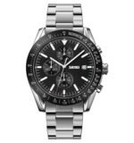 SKMEI - 9253 - Elite Chronograph Watch - Silver/Black-Steel - Image 4