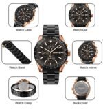 SKMEI - 9253 - Elite Chronograph Watch - Rosegold/Black-Steel - Image 7