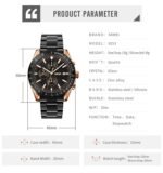 SKMEI - 9253 - Elite Chronograph Watch - Rosegold/Black-Steel - Image 6