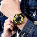SKMEI - 9267 - Camera Lens Inspired Unique Wristwatch - yellow - Image 3