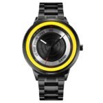 SKMEI - 9267 - Camera Lens Inspired Unique Wristwatch - yellow