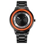 SKMEI - 9267 - Camera Lens Inspired Unique Wristwatch - orange