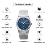 SKMEI - 9288 - Business Class Luxury Watch - Silver/Blue - Image 7