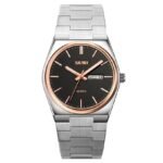 SKMEI - 9288 - Business Class Luxury Watch - Silver/Rosegold-Black - Image 4
