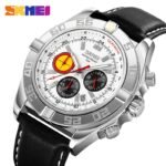 SKMEI - 9322 - Male Wristwatch Business Sport Chronograph - Silver/White