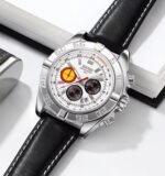 SKMEI - 9322 - Male Wristwatch Business Sport Chronograph - Silver/White - Image 2