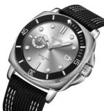 SKMEI 9328 Analog Quartz Nylon Strap Casual Watch - Silver - Image 2