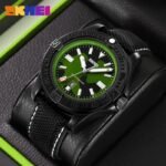 SKMEI - 9339 - High Quality Luxury Watch - Army/Green-Camouflage - Image 3