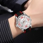 SKMEI 9342 Racing Analog Quartz Sports Watch - Red - Image 3