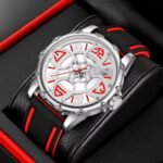 SKMEI 9342 Racing Analog Quartz Sports Watch - Red - Image 2