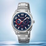 SKMEI - 9350 - 3ATM Waterproof Men Business Watch - Silver/Blue - Image 2