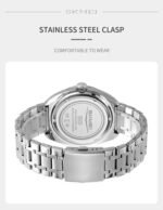 SKMEI - 9353 - Classic Stainless Steel Quartz Men Watch - Blue - Image 2