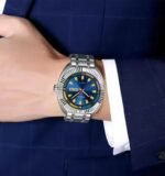 SKMEI - 9353 - Classic Stainless Steel Quartz Men Watch - Blue - Image 3