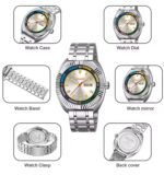 SKMEI - 9353 - Classic Stainless Steel Quartz Men Watch - Silver - Image 4