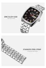 SKMEI - 9354 - Business Analog Quartz Watch - Black - Image 4