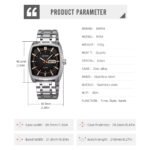 SKMEI - 9354 - Business Analog Quartz Watch - Black - Image 5