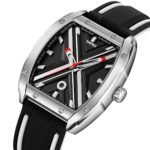 Skmei - 9364 - Sporty Barrel Shape Quartz Watch - Black
