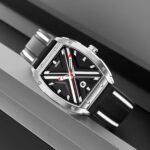 Skmei - 9364 - Sporty Barrel Shape Quartz Watch - Black - Image 2