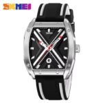 Skmei - 9364 - Sporty Barrel Shape Quartz Watch - Black - Image 5
