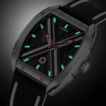 Skmei - 9364 - Sporty Barrel Shape Quartz Watch - Black - Image 4