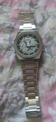 Skmei - 1816 - Dual Display luminous waterproofs 50+ timezone - Silver/Black photo review