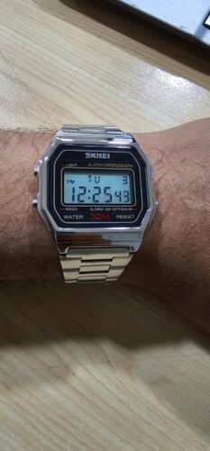 Skmei - 1123 - Digital Stainless Steel Watch - Silver photo review