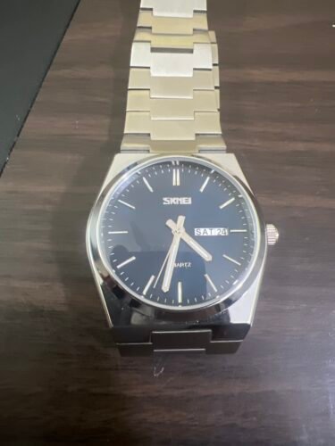 SKMEI - 9288 - Business Class Luxury Watch - Silver/Blue photo review