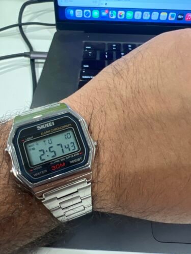 Skmei - 1123 - Digital Stainless Steel Watch - Silver photo review