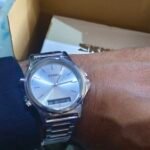 Skmei 2120 - Electronic Luminous 30m Waterproof - Silver/Green photo review