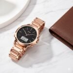 Skmei - 1652 (Chain) - Multifunctional Waterproof - Rosegold/White-Steel - Image 5