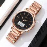 Skmei - 1652 (Chain) - Multifunctional Waterproof - Rosegold/White-Steel - Image 3