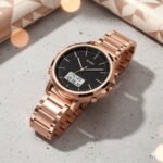 Skmei - 1652 (Chain) - Multifunctional Waterproof - Rosegold/White-Steel - Image 4