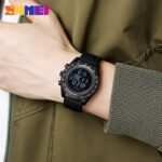 Skmei - 2045- Digital Multifunctional Luminous Waterproof - black/black - Image 3