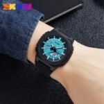 Skmei - 2091 - Digital Analog - Black/LighBlue-White - Image 4