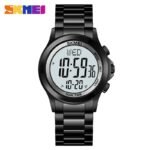 Skmei - 2271 - Digital Dual Time Men's Stainless Steel Watch - black - Image 3