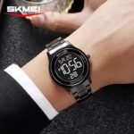 SKMEI 2425 Round Digital Countdown Watch - black/black - Image 3