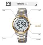 SKMEI 2425 Round Digital Countdown Watch- gold/silver - Image 4