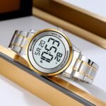 SKMEI 2425 Round Digital Countdown Watch- gold/silver - Image 2